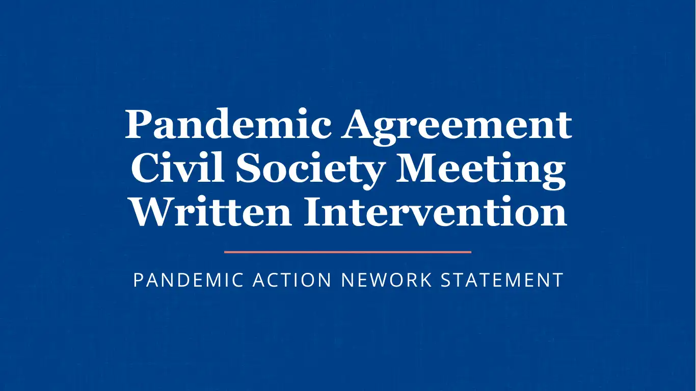 Pandemic Action Network’s Pandemic